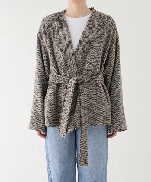 plage（プラージュ）の「HERRINGBONE TWEED ブルゾン（ブルゾン・レディース・ブラウン・FREE）」の17枚目の写真