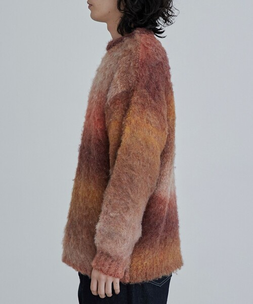 coen(コーエン)の「TOWNCRAFT(タウンクラフト)別注グラデーションシャギーニット(ニット/セーター・メンズ・ダークグレー/オレンジ・M/L)」の16枚目の写真