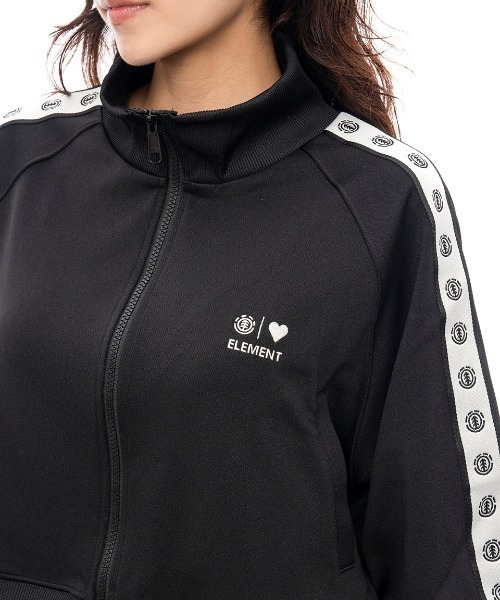 ELEMENT eden(エレメントエデン)の「ELEMENT レディース TRACK LOGO JACKET WO ジャケット/エレメントロゴスリーブラインジップアップジャケット(その他アウター・レディース・ブラック/ナチュラル・MEDIUM)」の15枚目の写真