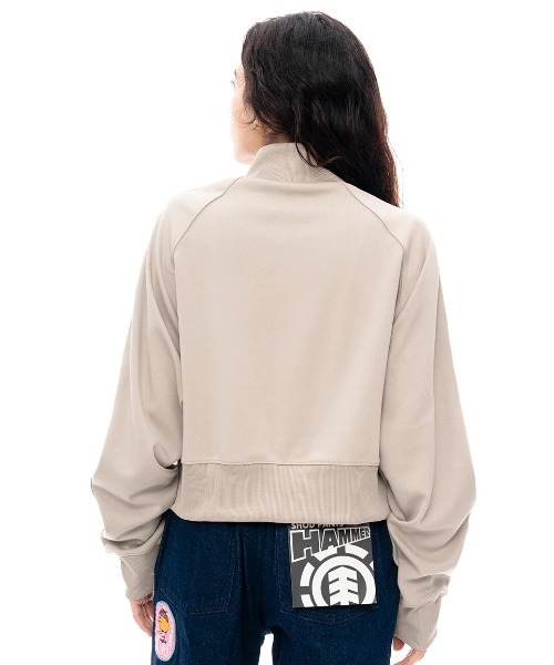 ELEMENT eden(エレメントエデン)の「ELEMENT レディース TRACK LOGO JACKET WO ジャケット/エレメントロゴスリーブラインジップアップジャケット(その他アウター・レディース・ブラック/ナチュラル・MEDIUM)」の9枚目の写真