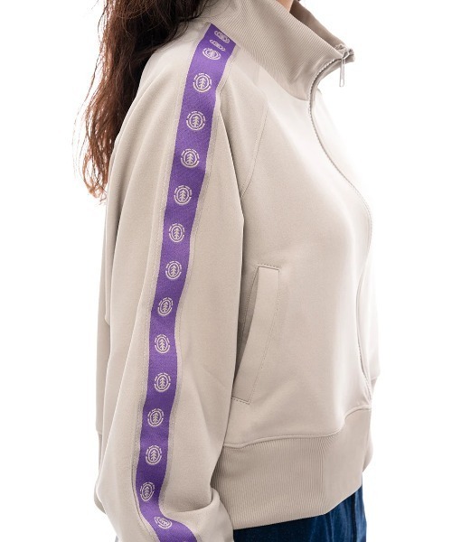 ELEMENT eden(エレメントエデン)の「ELEMENT レディース TRACK LOGO JACKET WO ジャケット/エレメントロゴスリーブラインジップアップジャケット(その他アウター・レディース・ブラック/ナチュラル・MEDIUM)」の7枚目の写真