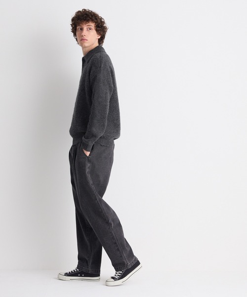 coca(coca)(コカ)の「モヘヤ風ポロネックニットトップス(ニット/セーター・メンズ・チャコール/ライトグレー・L/XL/M)」の10枚目の写真
