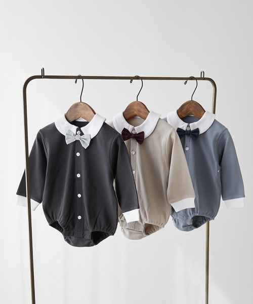 [新品未使用] Semon オケージョンシリーズ ペイズリー ロンパース シャツ 新品未開封] Semon オケージョンシリーズ ペイズリー ロンパース