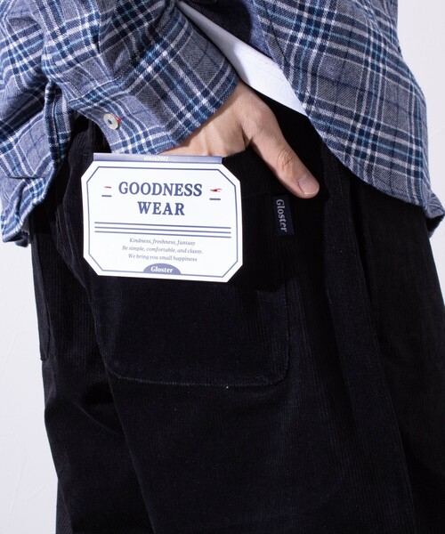 GLOSTER(グロスター)の「【GLOSTER/グロスター】GOODNESS コーデュロイ イージーパンツ (チェック/無地)(その他パンツ・メンズ・グリーン/ネイビー/チャコールグレー/ブラック系その他/アイボリー/サックスブルー/ブラウン系その他/ブラック・S/M/L)」の18枚目の写真