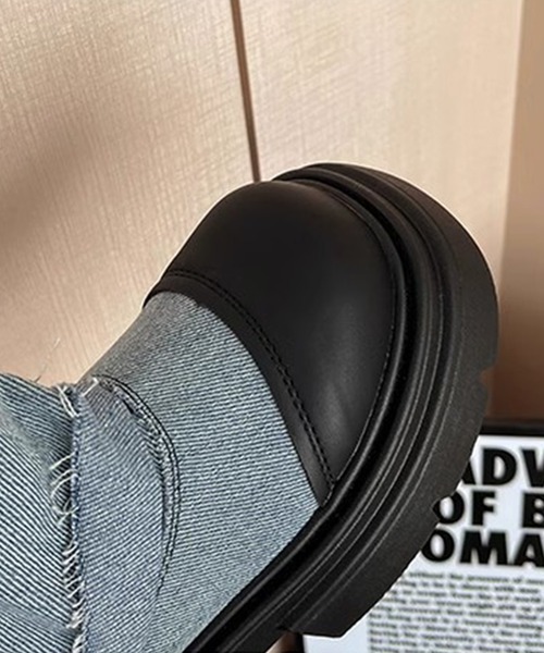 shoes365(シューズスリーシックスファイヴ)の「【shoes365】ブリティッシュスタイル厚底ブーツ(ブーツ・レディース・ブルー/ブラック/グリーン・22.5cm/23.0cm/23.5cm/24.0cm/24.5cm/25.0cm)」の8枚目の写真