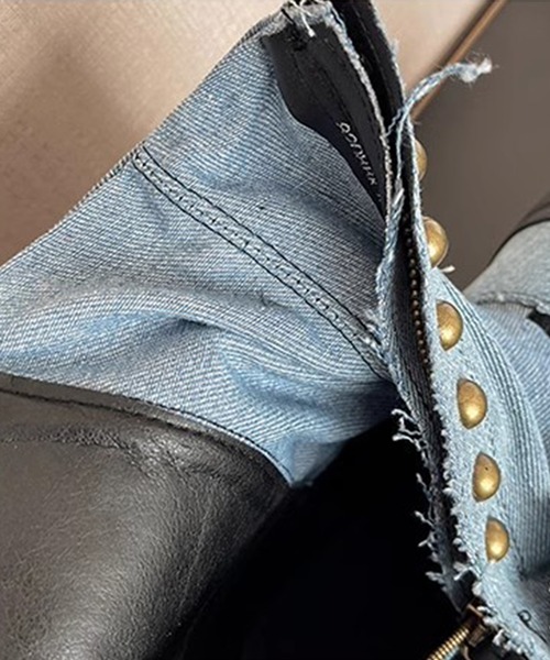 shoes365(シューズスリーシックスファイヴ)の「【shoes365】ブリティッシュスタイル厚底ブーツ(ブーツ・レディース・ブルー/ブラック/グリーン・22.5cm/23.0cm/23.5cm/24.0cm/24.5cm/25.0cm)」の9枚目の写真