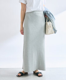 RIVE DROITE | 【新色グレー登場！】コットンリブニットスカート(スカート)