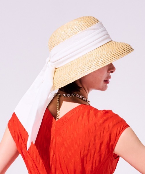 セール】JENNE コットンビッグリボンカサブランカ（ハット