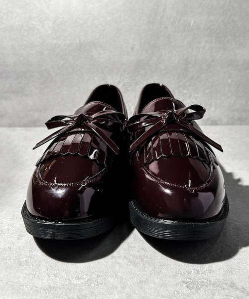 CALIFORNIA OUTFITTERS（カリフォルニア アウトフィッターズ）の「3-11A25 リボン ローファー モカシンシューズ（ローファー・レディース・ワイン/ブラック・40/38/36）」の21枚目の写真