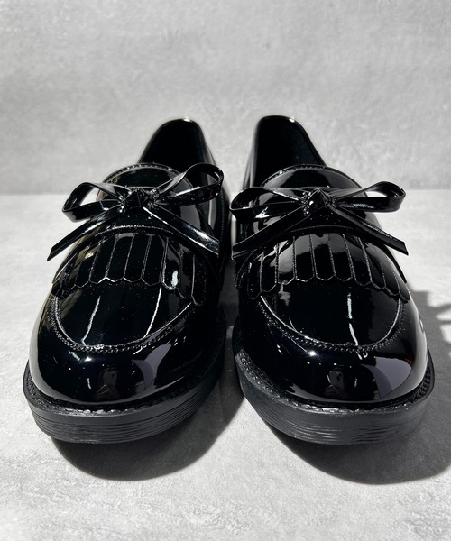 CALIFORNIA OUTFITTERS（カリフォルニア アウトフィッターズ）の「3-11A25 リボン ローファー モカシンシューズ（ローファー・レディース・ワイン/ブラック・40/38/36）」の13枚目の写真