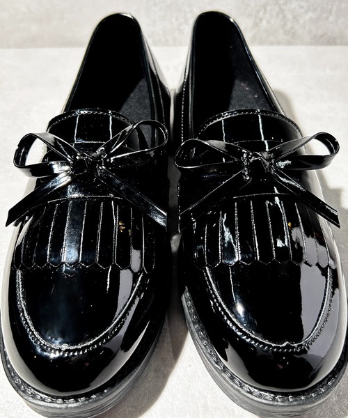 CALIFORNIA OUTFITTERS（カリフォルニア アウトフィッターズ）の「3-11A25 リボン ローファー モカシンシューズ（ローファー・レディース・ワイン/ブラック・40/38/36）」の14枚目の写真