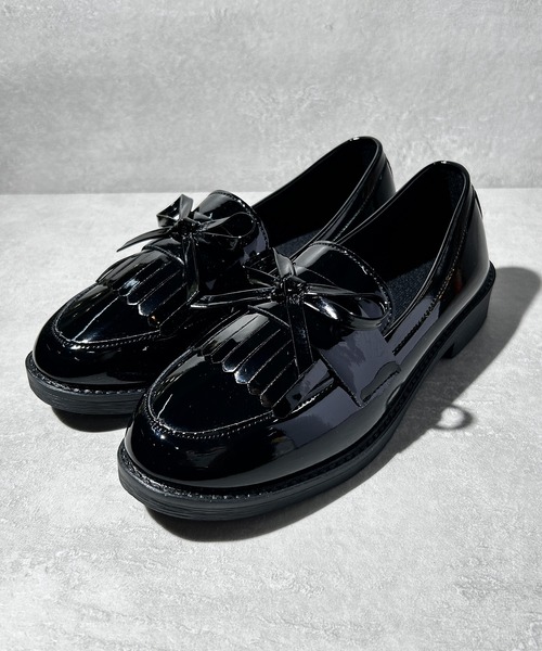 CALIFORNIA OUTFITTERS（カリフォルニア アウトフィッターズ）の「3-11A25 リボン ローファー モカシンシューズ（ローファー・レディース・ワイン/ブラック・40/38/36）」の15枚目の写真