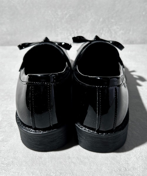 CALIFORNIA OUTFITTERS（カリフォルニア アウトフィッターズ）の「3-11A25 リボン ローファー モカシンシューズ（ローファー・レディース・ワイン/ブラック・40/38/36）」の17枚目の写真