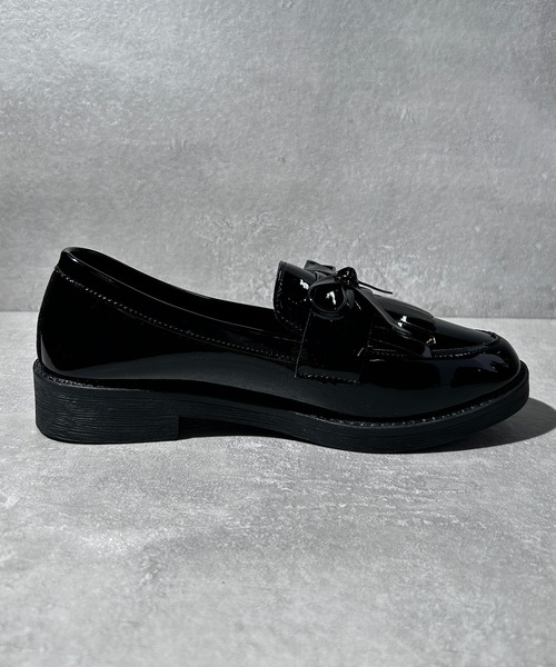 CALIFORNIA OUTFITTERS（カリフォルニア アウトフィッターズ）の「3-11A25 リボン ローファー モカシンシューズ（ローファー・レディース・ワイン/ブラック・40/38/36）」の19枚目の写真