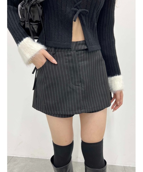 PHILLY（フィリー）の「【PHILLY】スカートレイヤードショートパンツ（その他パンツ・レディース・ブラック/グレー・FREE）」の3枚目の写真