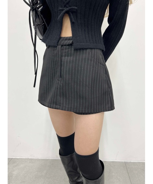 PHILLY（フィリー）の「【PHILLY】スカートレイヤードショートパンツ（その他パンツ・レディース・ブラック/グレー・FREE）」の4枚目の写真