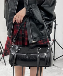 Figments | フェイクポケット合皮ボストンバッグ(ボストンバッグ)