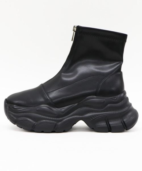 セール】フロントジップスニーカーソールブーツ 41437（ブーツ