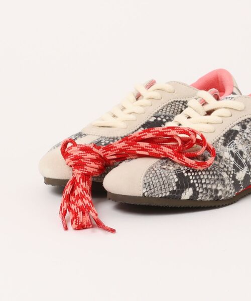 Desigual（デシグアル）の「RETROSNEAKERSNAKE レザースネークプリントローカットスニーカー（スニーカー・レディース・ホワイト・41/39/38/37/36/40）」の4枚目の写真