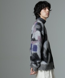 NANO universe（ナノユニバース）の「「着るアート」YUTAKA KAWAI モヘヤミックスカーディガン（カーディガン/ボレロ）」