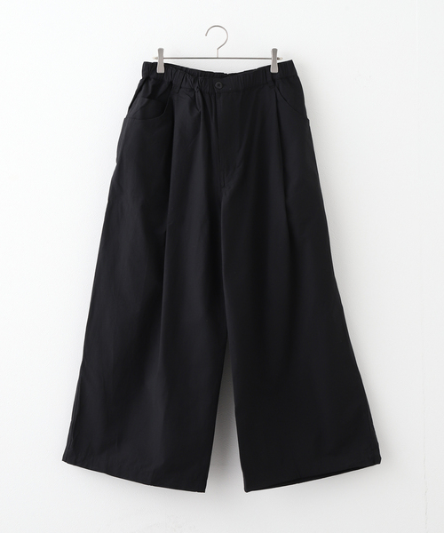 ANGLAN(アングラン)の「ANGLAN / アングラン Decent Pocket Deep Tuck Wide Pant(その他パンツ・レディース・ブラック・FREE)」の1枚目の写真