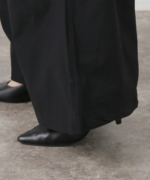 ANGLAN(アングラン)の「ANGLAN / アングラン Decent Pocket Deep Tuck Wide Pant(その他パンツ・レディース・ブラック・FREE)」の14枚目の写真
