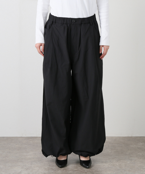 ANGLAN(アングラン)の「ANGLAN / アングラン Decent Pocket Deep Tuck Wide Pant(その他パンツ・レディース・ブラック・FREE)」の16枚目の写真