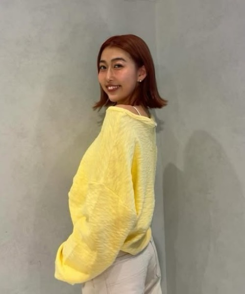 SNUGGLY SWEATER/ロキシーオフショルダースプリングニット