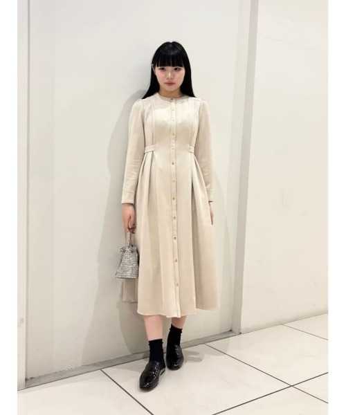 セール】【LOULOU WILLOUGHBY】スエードダブルバックルワンピース