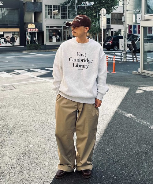 Right-on（ライトオン）の「【Refurbish】WEB限定 裏起毛デザインクルーネックスウェット（スウェット・メンズ・ネイビー/キナリ/ダークグレー/グレー・M/L）」の8枚目の写真