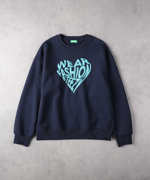 Right-on（ライトオン）の「【Refurbish】WEB限定 裏起毛デザインクルーネックスウェット（スウェット・メンズ・ネイビー/キナリ/ダークグレー/グレー・M/L）」の13枚目の写真