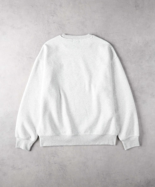 Right-on（ライトオン）の「【Refurbish】WEB限定 裏起毛デザインクルーネックスウェット（スウェット・メンズ・ネイビー/キナリ/ダークグレー/グレー・M/L）」の17枚目の写真