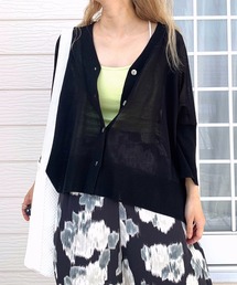 Q | 接触冷感ボックスカーデ(カーディガン/ボレロ)