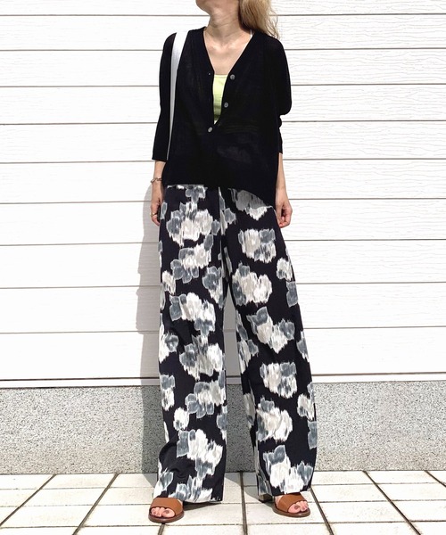 Q(キュー)の「接触冷感ボックスカーデ(カーディガン/ボレロ・レディース・ブラック/グリーン/ピンク/オレンジ系/ブラック系/アイボリー/ベージュ/ブルー・MEDIUM)」の20枚目の写真