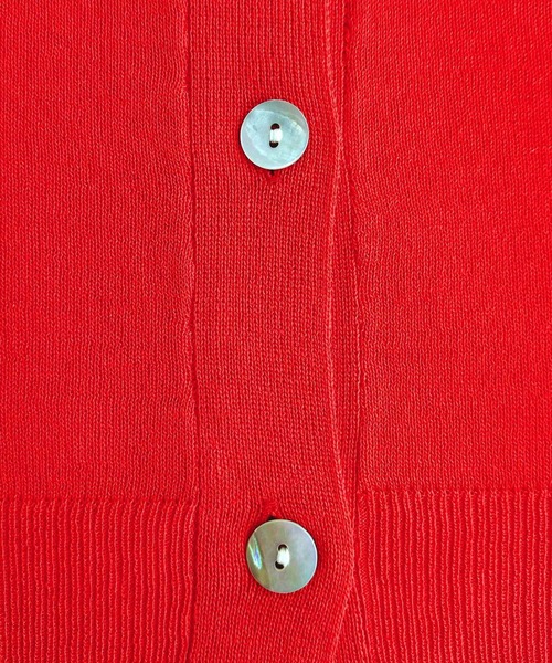 Q(キュー)の「接触冷感ボックスカーデ(カーディガン/ボレロ・レディース・ブラック/グリーン/ピンク/オレンジ系/ブラック系/アイボリー/ベージュ/ブルー・MEDIUM)」の22枚目の写真