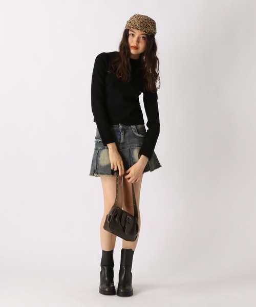 FOREVER 21(フォーエバー トゥエンティーワン)の「【2025SS】ハイネックインナーニット(ニット/セーター・レディース・ナチュラル/イエロー/ブラック・MEDIUM/SMALL)」の14枚目の写真