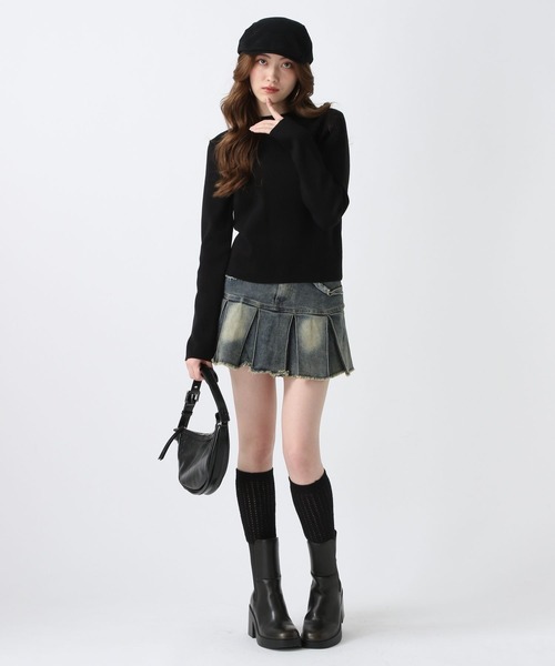 FOREVER 21(フォーエバー トゥエンティーワン)の「【2025SS】ハイネックインナーニット(ニット/セーター・レディース・ナチュラル/イエロー/ブラック・MEDIUM/SMALL)」の20枚目の写真