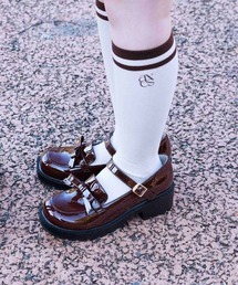 axes femme | ロゴ刺繍入りラインソックス(ソックス/靴下)