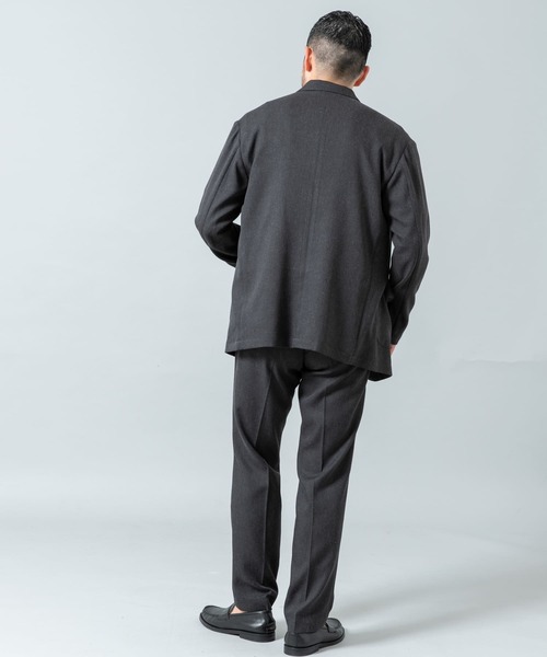 URBAN RESEARCH ROSSO MEN(アーバンリサーチロッソメン)の「『セットアップ対応』リネン混ストレッチジャケット(その他アウター・メンズ・チャコールグレー/ネイビー・MEDIUM/LARGE)」の10枚目の写真