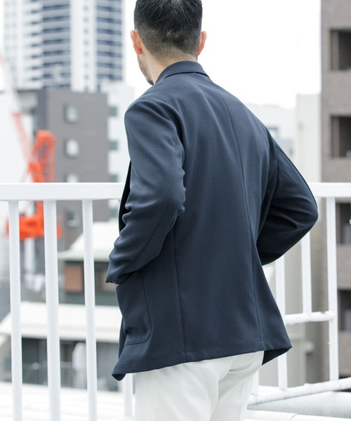 URBAN RESEARCH ROSSO MEN(アーバンリサーチロッソメン)の「『セットアップ対応』リネン混ストレッチジャケット(その他アウター・メンズ・チャコールグレー/ネイビー・MEDIUM/LARGE)」の12枚目の写真