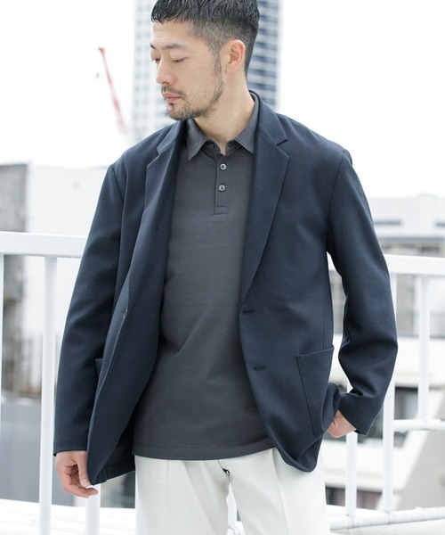 URBAN RESEARCH ROSSO MEN(アーバンリサーチロッソメン)の「『セットアップ対応』リネン混ストレッチジャケット(その他アウター・メンズ・チャコールグレー/ネイビー・MEDIUM/LARGE)」の14枚目の写真