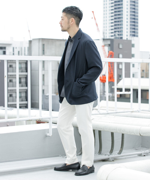URBAN RESEARCH ROSSO MEN(アーバンリサーチロッソメン)の「『セットアップ対応』リネン混ストレッチジャケット(その他アウター・メンズ・チャコールグレー/ネイビー・MEDIUM/LARGE)」の17枚目の写真