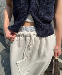 AIC. | ダブルウエストリメイクデザイン裏毛スカート(スカート)