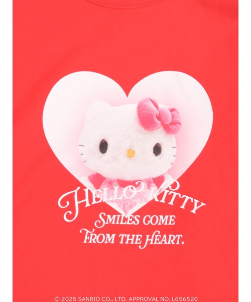 トレーナー スウェット 「HELLO KITTY」 SMILES COME FROM THE HEART SWEAT レディース MORE self LOVE トレーナー スウェット 「HELLO KITTY」 SMILES