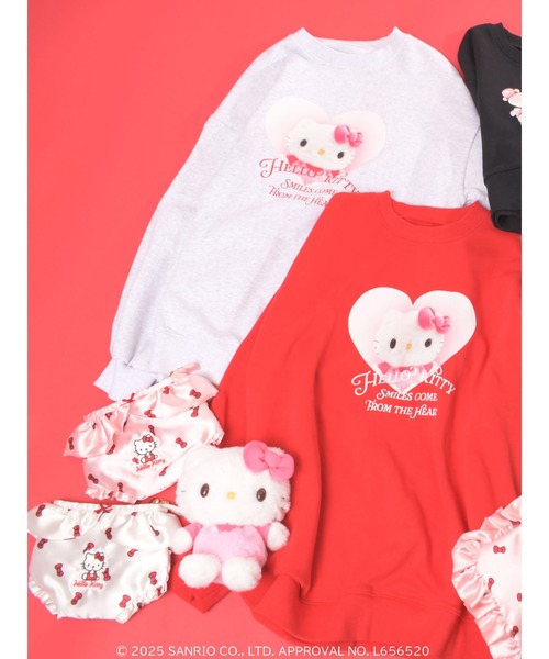 HELLO KITTY】 SMILES COME FROM THE HEART SWEAT（スウェット