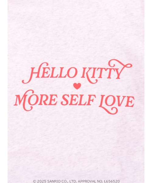 トレーナー スウェット 「HELLO KITTY」 SMILES COME FROM THE HEART SWEAT レディース MORE self LOVE トレーナー スウェット 「HELLO KITTY」 SMILES