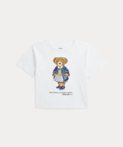 POLO RALPH LAUREN CHILDRENSWEAR(ポロ ラルフ ローレン チルドレンズウェア)の「Polo ベア コットン ジャージー ボクシー Tシャツ(Tシャツ/カットソー・キッズ・ホワイト・L/M/S/XL)」の1枚目の写真