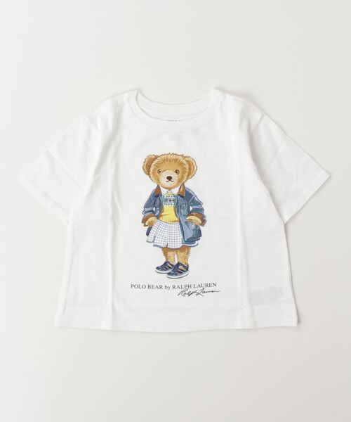 POLO RALPH LAUREN CHILDRENSWEAR(ポロ ラルフ ローレン チルドレンズウェア)の「Polo ベア コットン ジャージー ボクシー Tシャツ(Tシャツ/カットソー・キッズ・ホワイト・L/M/S/XL)」の3枚目の写真