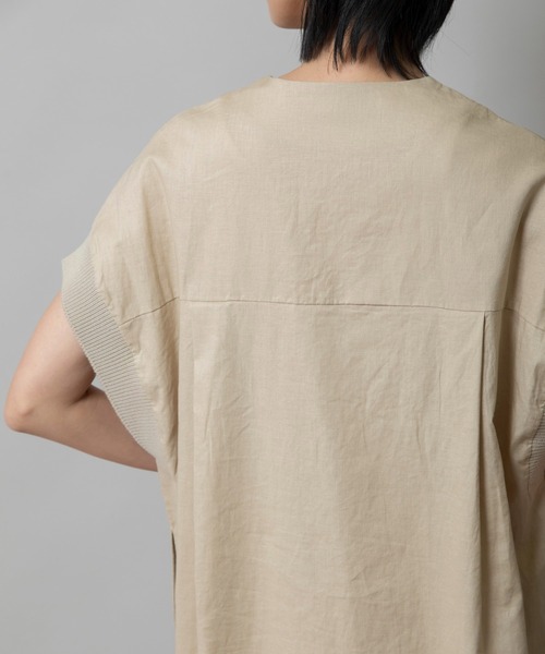 Munich(ミューニック)の「【吸水性・発散性】コットンリネンドッキングリブワンピース(ワンピース・レディース・ブラウン/ベージュ/ブラック・FREE)」の11枚目の写真