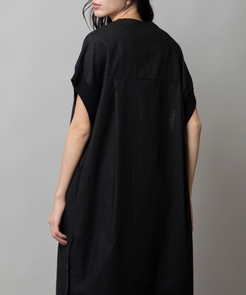 Munich(ミューニック)の「【吸水性・発散性】コットンリネンドッキングリブワンピース(ワンピース・レディース・ブラウン/ベージュ/ブラック・FREE)」の20枚目の写真